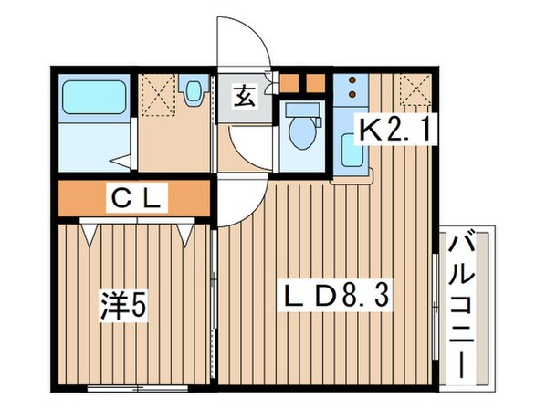 ディアネス２４の物件間取画像